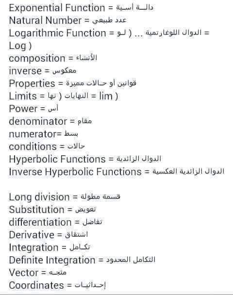 اهم المصطلحات الانجليزية لكلية حاسبات ومعلومات - حاسبات ومعلومات