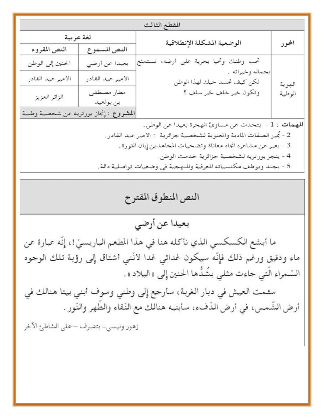 بيداغوجية كل المواد للصف الرابع منهج الجزائر - الجزائر