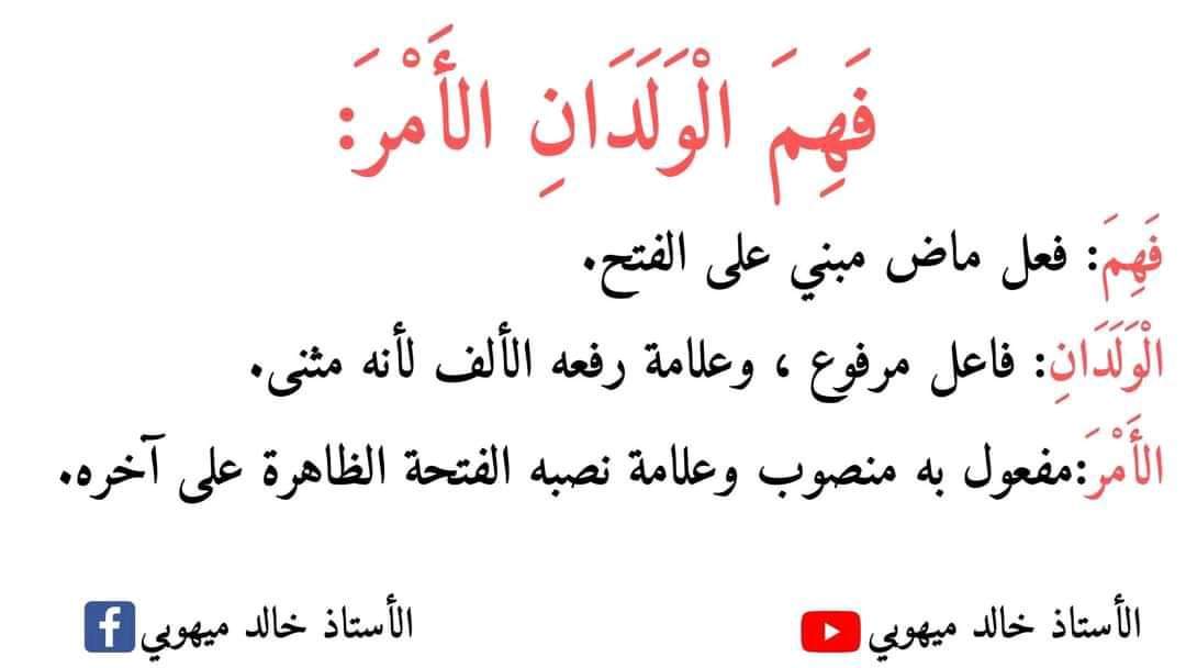 نماذج اعرابية للصف الرابع الابتدائي - اللغة العربية