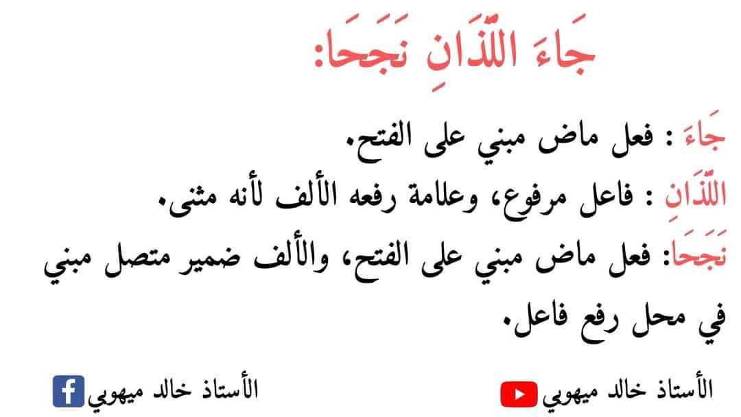 نماذج اعرابية للصف الرابع الابتدائي - اللغة العربية