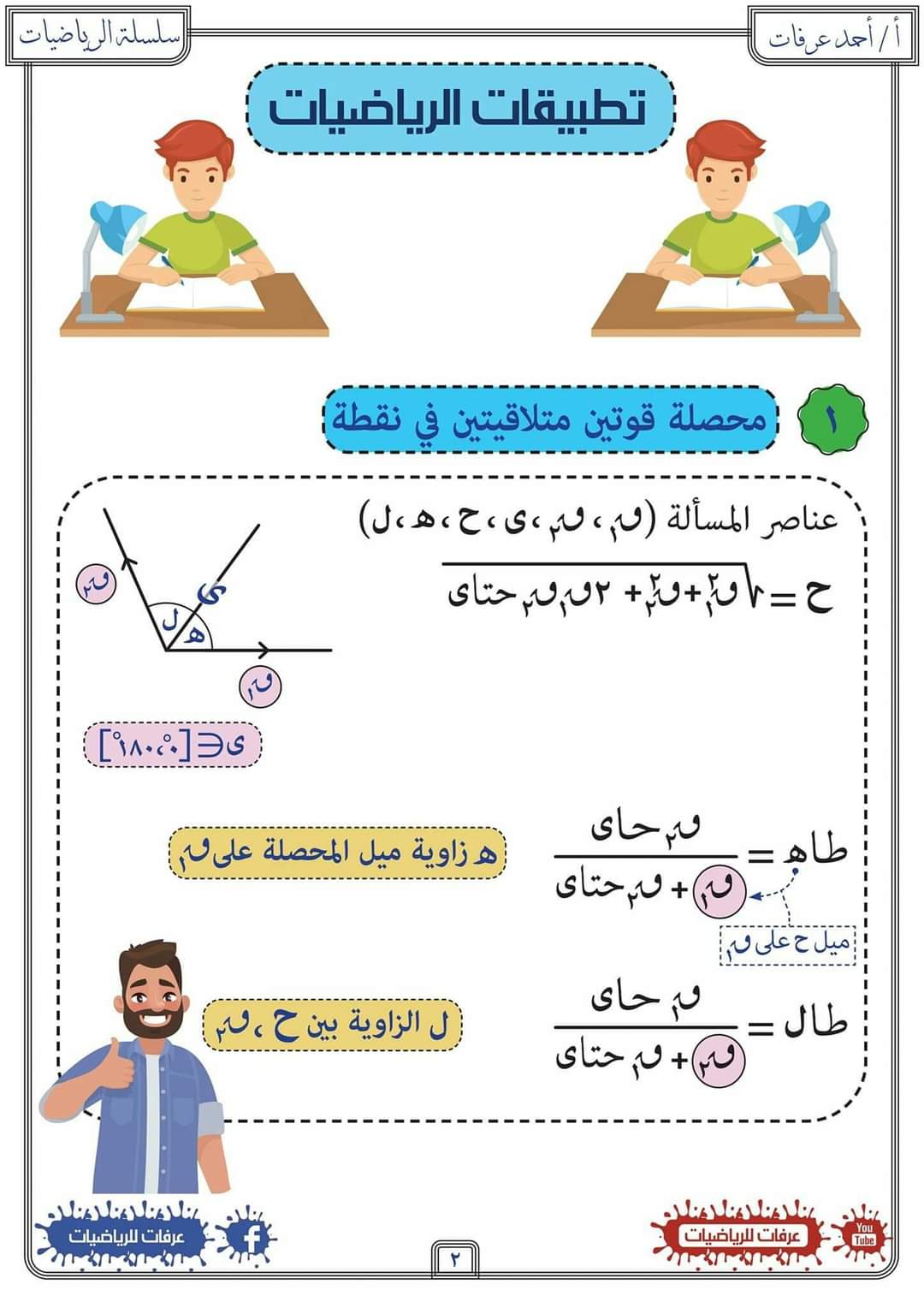 مفاتيح وتطبيقات الرياضيات الصف الثاني الثانوي - احمد عرفات