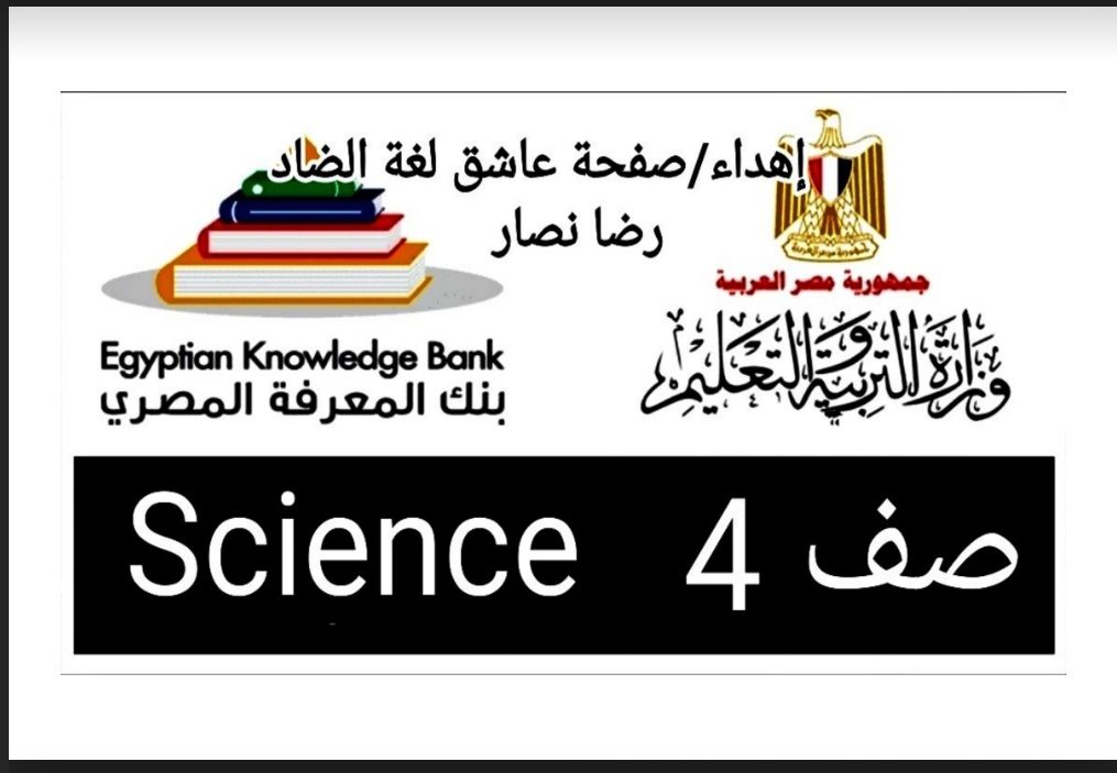 تحميل اسئلة بنك المعرفة ساينس رابعة ابتدائي الترم الثاني - اسئلة بنك المعرفة الترم الثاني