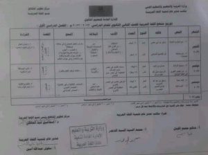 توزيع منهج اللغة العربية للمرحلة الثانوية 2022 - 2023 - توزيع منهج اللغة العربية