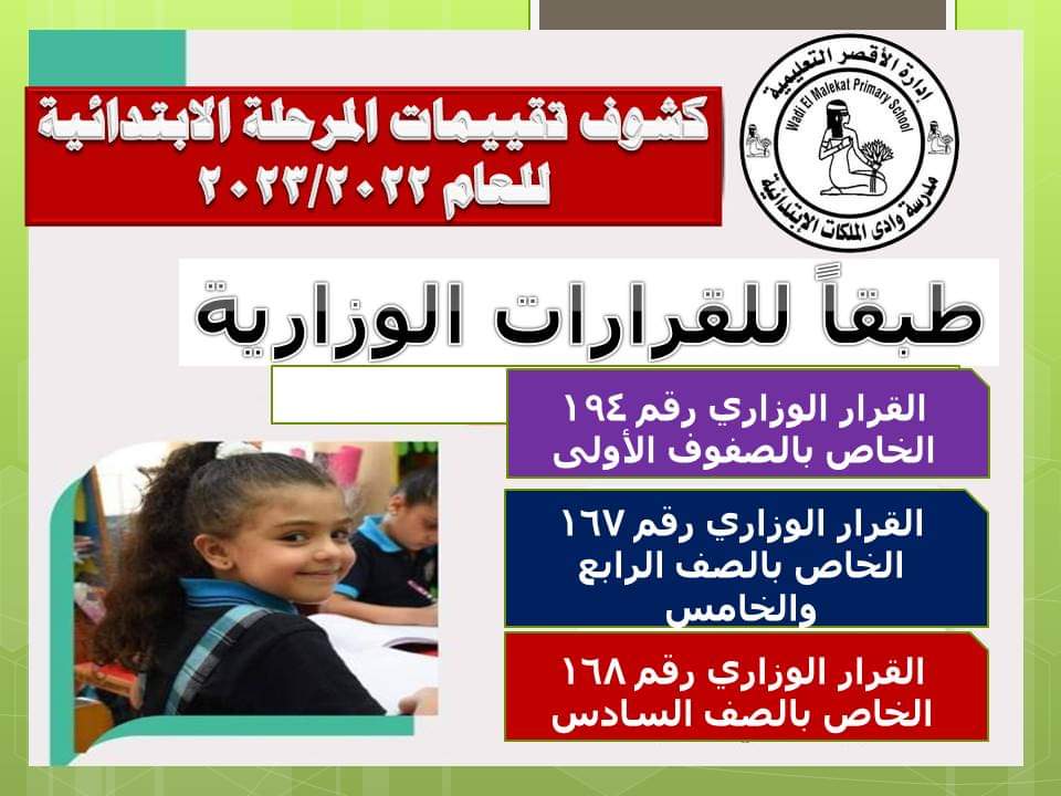 تحميل دفتر تقييمات المرحلة الابتدائية للعام الدراسي 2022 - 2023 - كشف تقييم المرحلة الابتدائية