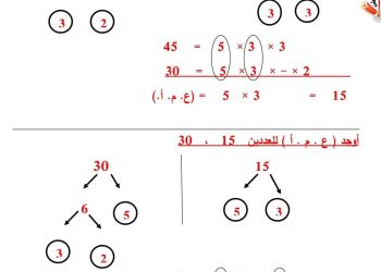 تحميل مراجعة رياضيات رابعة ابتدائي مقرر نوفمبر بالاجابات - تحميل مذكرات سمير الغريب