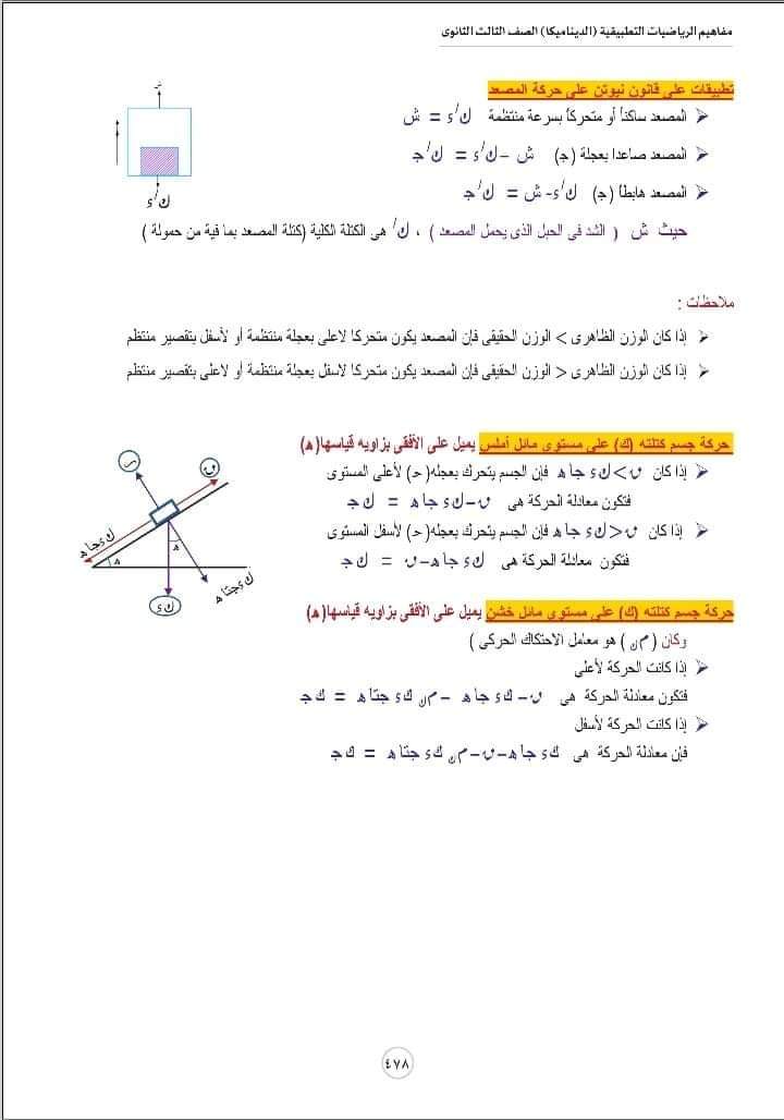 تحميل مفاهيم الديناميكا باللغة العربية شعبة علمي رياضة