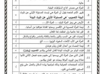 مراجعة ليلة الامتحان ثقافة فنية الصف الثالث الإعدادي الترم الاول مع الإجابات