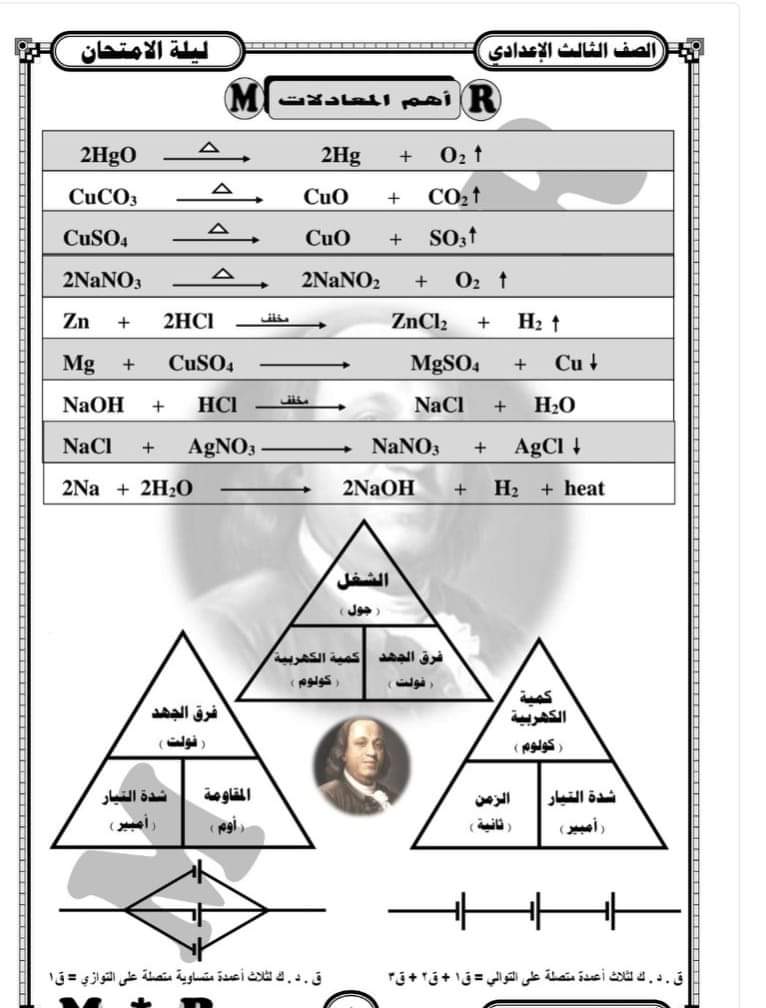 توقعات امتحان العلوم الصف الثالث الاعدادي الترم الثاني بالاجابات