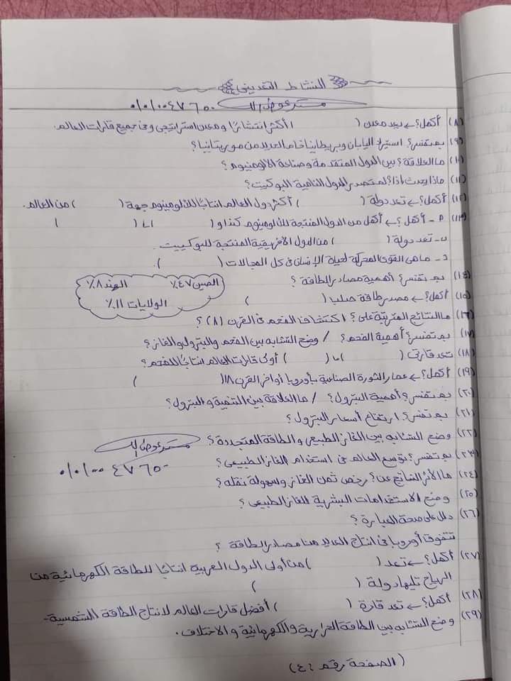 اهم أسئله امتحان الدراسات الاجتماعية للشهادة الاعداديه التي لا يخرج عنها الامتحان لأي محافظه