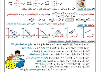 اهم الاسئلة المتوقعة في الاحصاء للثانوية العامة بالاجابات