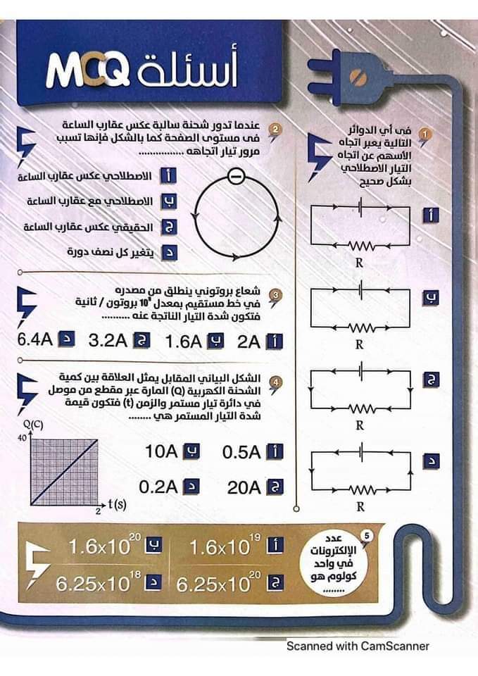 كتاب الجمهورية لمراجعة ليلة الامتحان في الفيزياء للثانوية العامة ٢٠٢٤ بالاجابات