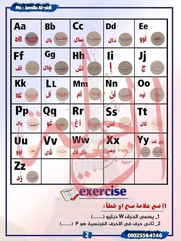 اقوى كورس تأسيس لغة فرنسية الصف الأول الاعدادي نظام جديد 2025