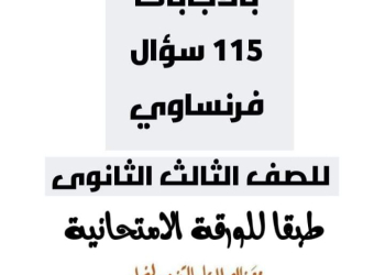 أهم توقعات ليلة الامتحان لغة فرنسية للثانوية العامة 2024 بالاجابات