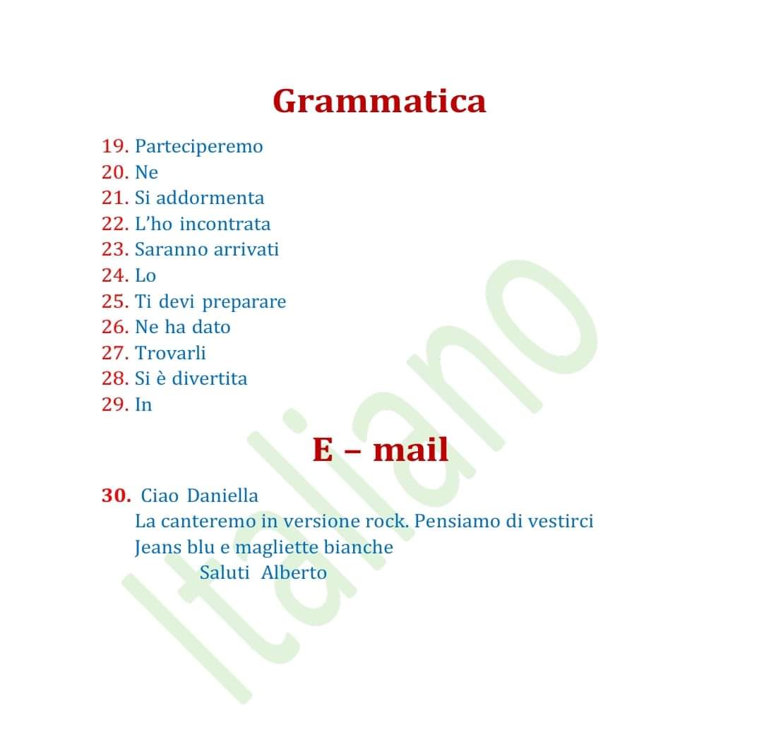 إجابة امتحان اللغة الإيطالية للثانوية العامة 2024 - تحميل امتحانات الثانوية العامة