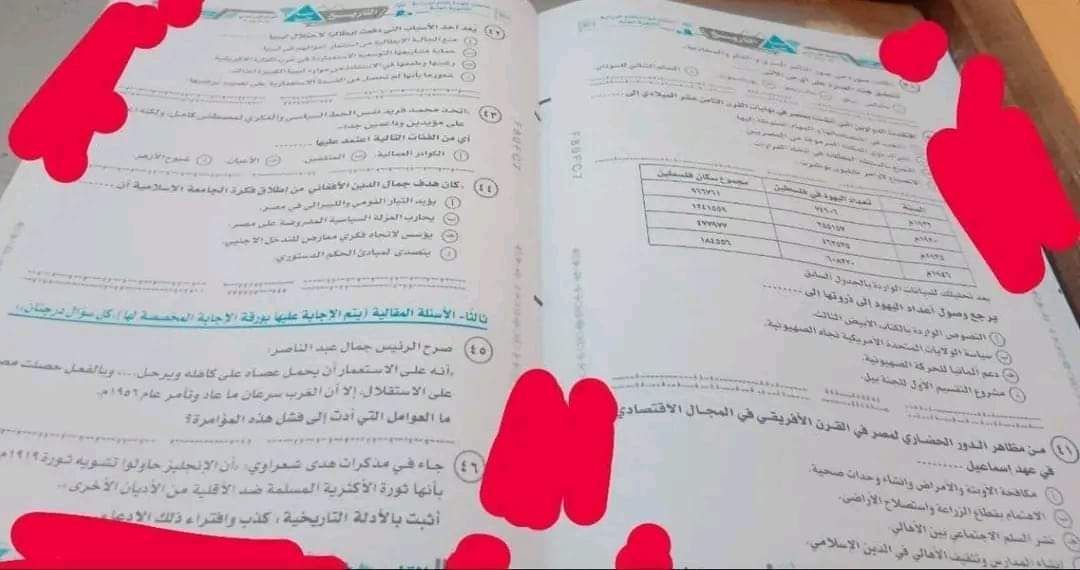 حل امتحان التاريخ للثانوية العامة الدور الاول 2024