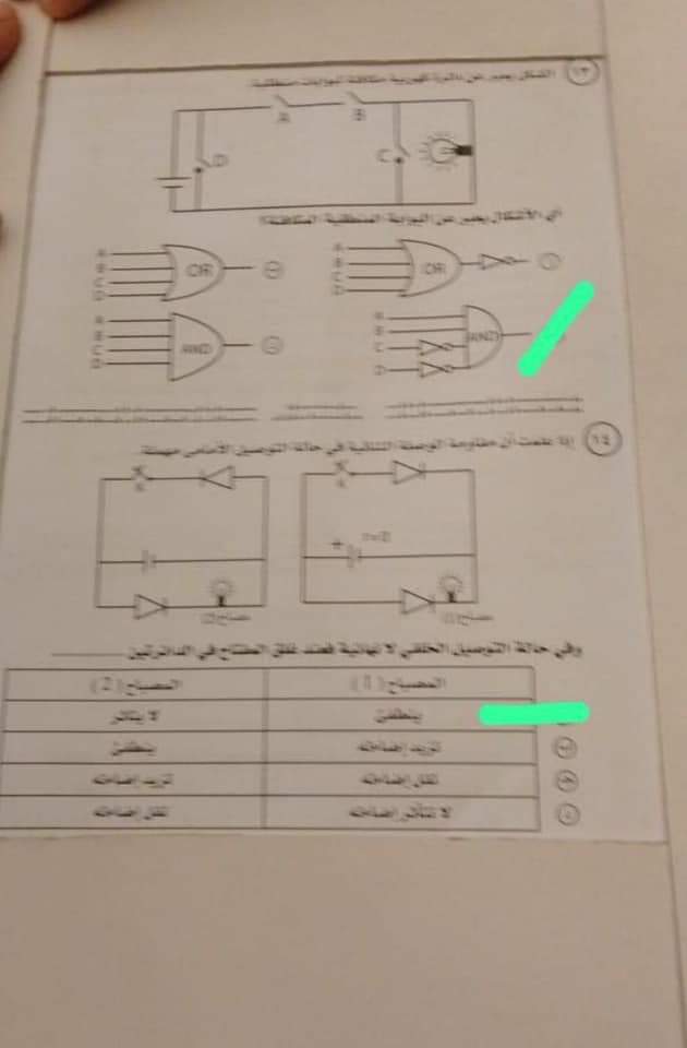 حل امتحان الفيزياء للثانوية العامة الدور الاول 2024 - تحميل امتحانات الثانوية العامة