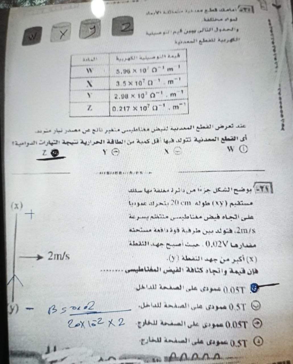 حل امتحان الفيزياء للثانوية العامة الدور الاول 2024 - تحميل امتحانات الثانوية العامة