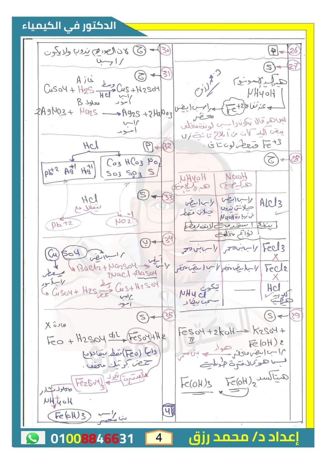 أهم الاسئلة المتوقعة على الباب الثاني في الكيمياء للثانوية العامة بالاجابات