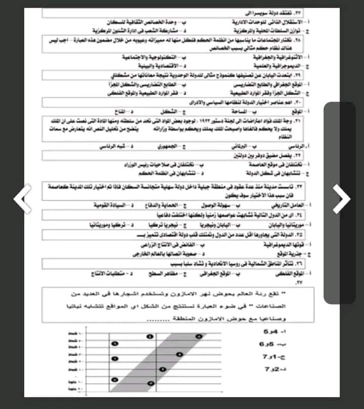 أهم توقعات امتحان الجغرافيا للثانوية العامة 2024 مع أهم التريكات