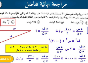 توقعات الوزارة في التفاضل والتكامل للثانوية العامة 2024 بالاجابات