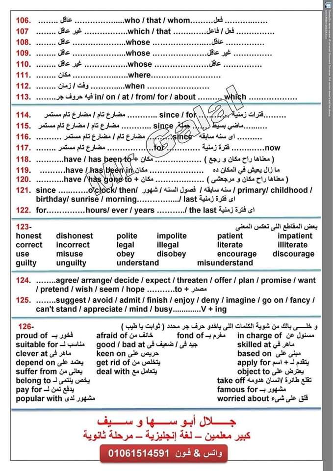 توزيع درجات اسئلة امتحان اللغة الإنجليزية للثانوية العامة 2024