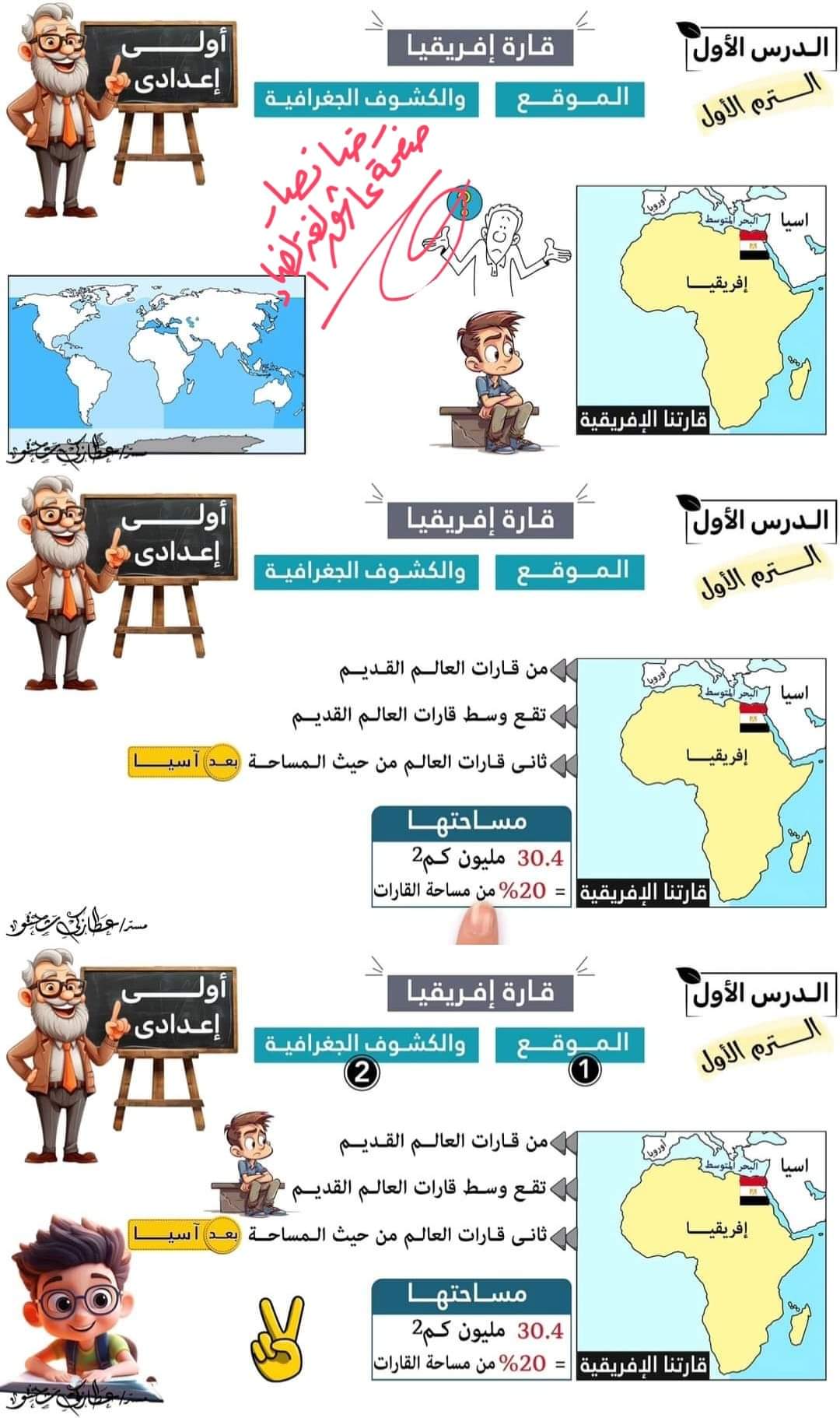 شرح الدرس الاول دراسات اجتماعية الصف الاول الاعدادي الترم الاول 2025