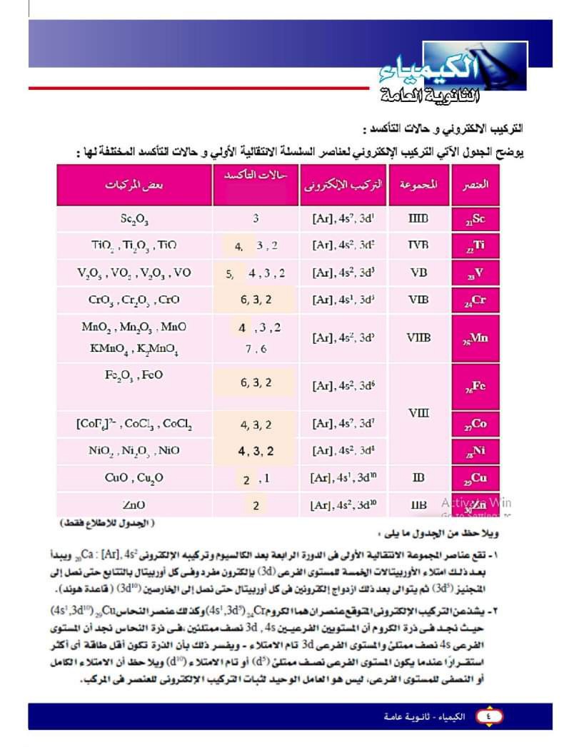 تحميل كتاب الكيمياء الجديد للصف الثالث الثانوي الترم الاول 2025