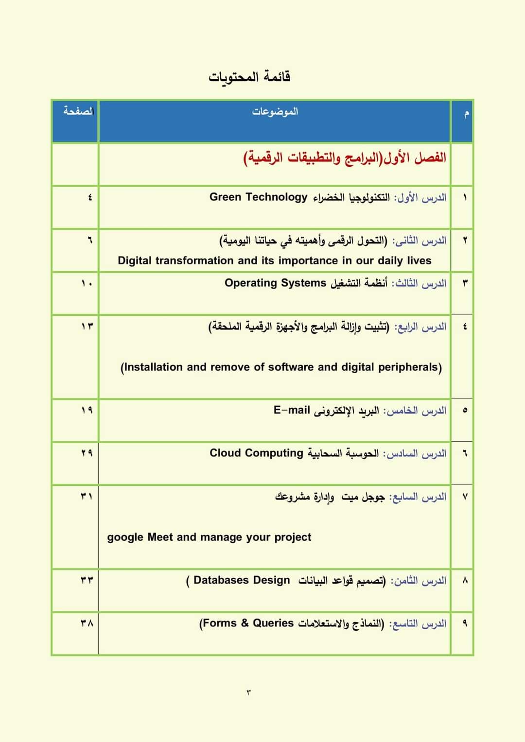 تحميل كتاب الكمبيوتر وتكنولوجيا المعلومات الصف الاول الاعدادي الترم الاول 2025