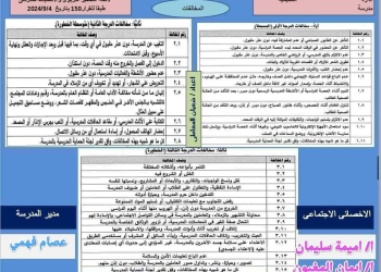 لائحة التحفيز التربوي والانضباط المدرسي للعام الدراسي 2024 - 2025