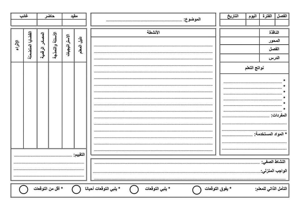 تحميل دفتر تحضير الرياضيات والمتعدد الجديد للمرحلة الابتدائية 2025