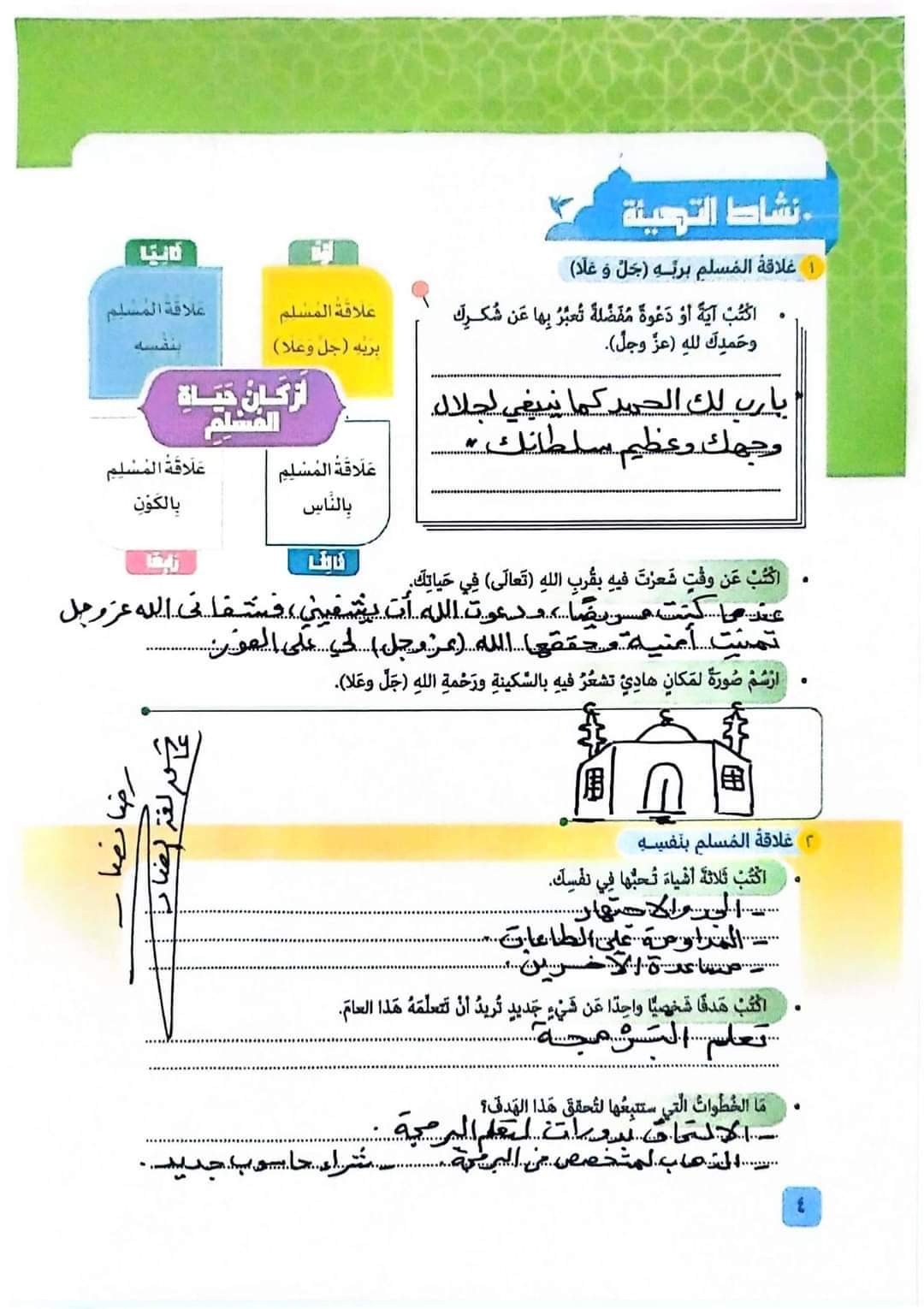 حل كتاب التربية الإسلامية الصف الاول الاعدادي الترم الاول 2025