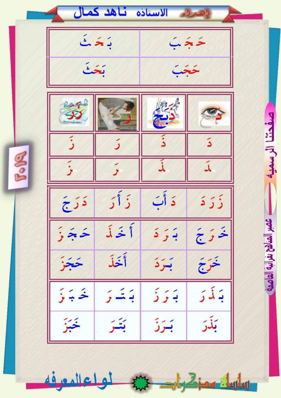 افضل مذكرة تأسيس لغة عربية للصف الثاني الابتدائي نظام جديد