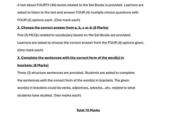 مواصفات الورقة الامتحانية لمادة اللغة الإنجليزية شهر اكتوبر 2024 الصف الثاني الاعدادي